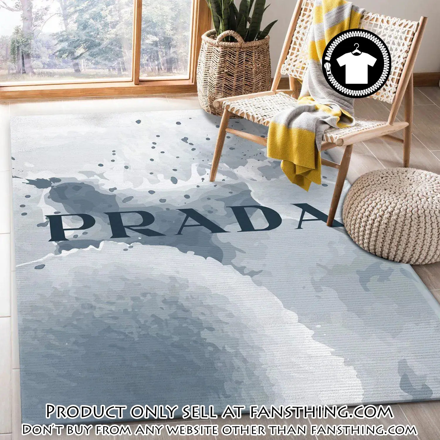 Prada area rug fashion brand rug christmas gift us decor fst5645821